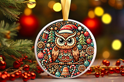 Round Christmass Ornament PNG Product Image 1