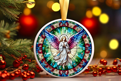 Round Christmass Ornament PNG Product Image 1