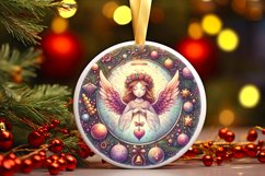 Round Christmas Ornament Sublimation|Clipart Product Image 1