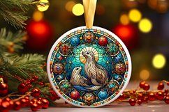 Round Christmas Ornament Sublimation|Clipart Product Image 1