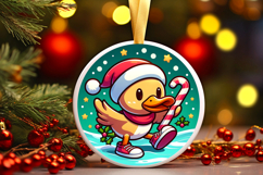 Round Christmass Ornament PNG Product Image 1