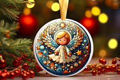 Round Christmas Ornament Sublimation|Clipart Product Image 1