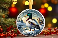 Round Christmas Ornament Sublimation|Clipart Product Image 1