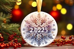 Round Christmas Ornament Sublimation|Clipart Product Image 3