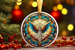 Round Christmass Ornament PNG Product Image 1