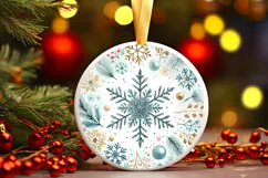 Round Christmass Ornament PNG Product Image 1