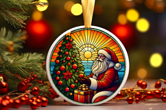 Round Christmass Ornament PNG Product Image 1