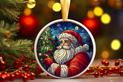 Round Christmass Ornament PNG Product Image 1