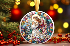 Round Christmass Ornament PNG Product Image 1