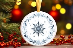 Round Christmas Ornament Sublimation|Clipart Product Image 3