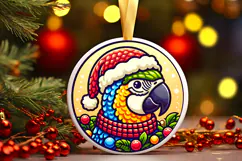 Round Christmass Ornament PNG Product Image 1