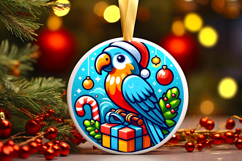 Round Christmass Ornament PNG Product Image 1