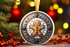 Round Christmass Ornament PNG Product Image 1