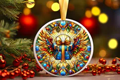 Round Christmass Ornament PNG Product Image 1