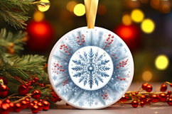 Round Christmass Ornament PNG Product Image 1