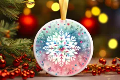 Round Christmass Ornament PNG Product Image 1