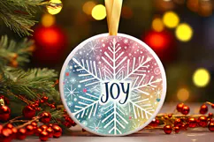 Round Christmass Ornament PNG Product Image 1