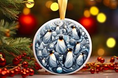 Round Christmas Ornament Sublimation|Clipart Product Image 1
