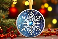 Round Christmas Ornament Sublimation|Clipart Product Image 1