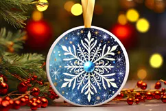 Round Christmass Ornament PNG Product Image 1
