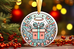 Round Christmass Ornament PNG Product Image 1