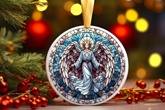 Round Christmass Ornament PNG Product Image 1