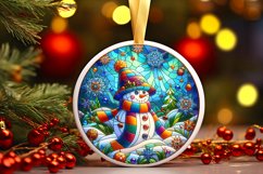 Round Christmas Ornament Sublimation|Clipart Product Image 1