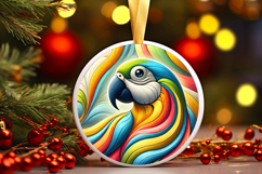 Round Christmass Ornament PNG Product Image 1