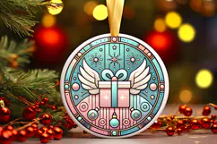 Round Christmass Ornament PNG Product Image 1