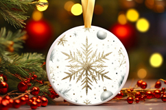 Round Christmass Ornament PNG Product Image 1