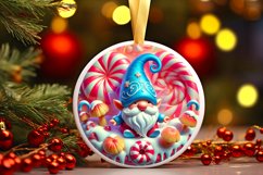 Round Christmas Ornament Sublimation|Clipart Product Image 1
