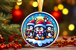 Round Christmass Ornament PNG Product Image 1