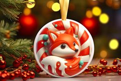 Round Christmas Ornament Sublimation|Clipart Product Image 1