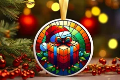 Round Christmas Ornament Sublimation|Clipart Product Image 1