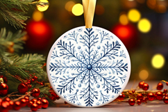 Round Christmass Ornament PNG Product Image 1