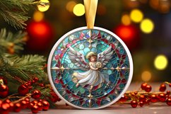 Round Christmas Ornament Sublimation|Clipart Product Image 1