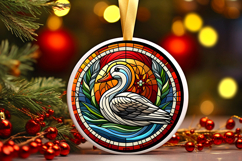Round Christmass Ornament PNG Product Image 1