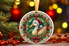 Round Christmass Ornament PNG Product Image 1