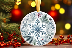 Round Christmass Ornament PNG Product Image 1