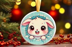Round Christmas Ornament Sublimation|Clipart Product Image 1