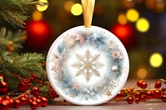 Round Christmas Ornament Sublimation|Clipart Product Image 1