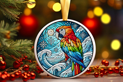 Round Christmass Ornament PNG Product Image 1