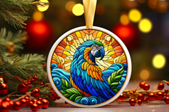 Round Christmass Ornament PNG Product Image 1