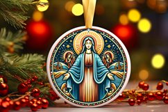 Round Christmas Ornament Sublimation|Clipart Product Image 1