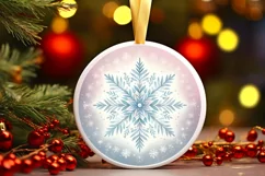 Round Christmas Ornament Sublimation|Clipart Product Image 3