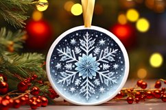 Round Christmas Ornament Sublimation|Clipart Product Image 3