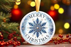 Round Christmas Ornament Sublimation|Clipart Product Image 1