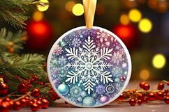 Round Christmass Ornament PNG Product Image 1