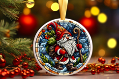Round Christmass Ornament PNG Product Image 1
