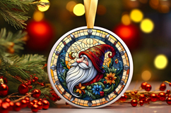 Round Christmass Ornament PNG Product Image 1